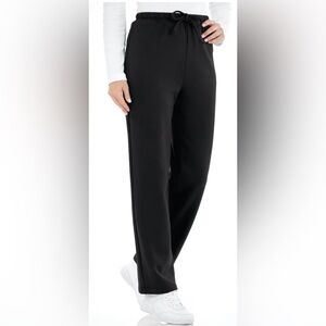 BLAIR pull on sweatpants black elastic waistband drawstring size L